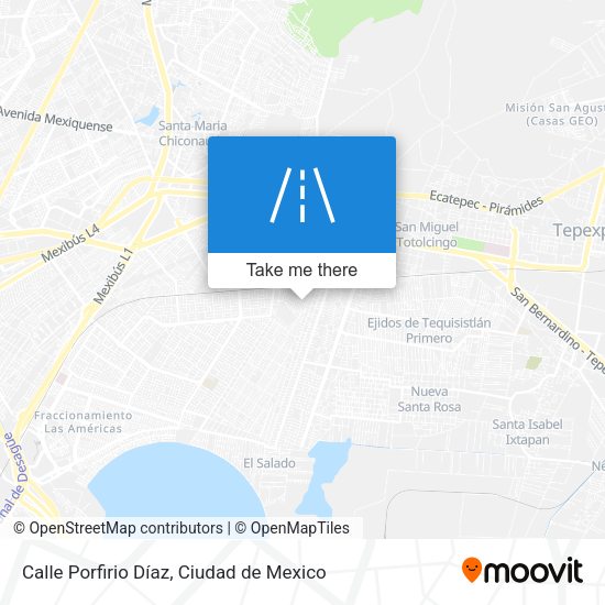 Calle Porfirio Díaz map