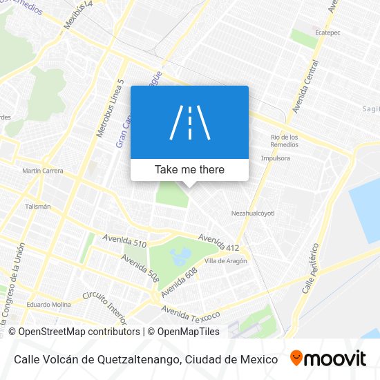 Calle Volcán de Quetzaltenango map
