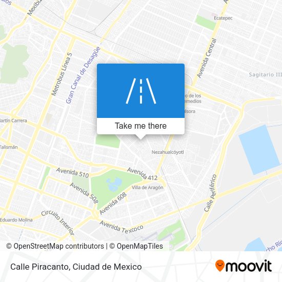 Mapa de Calle Piracanto