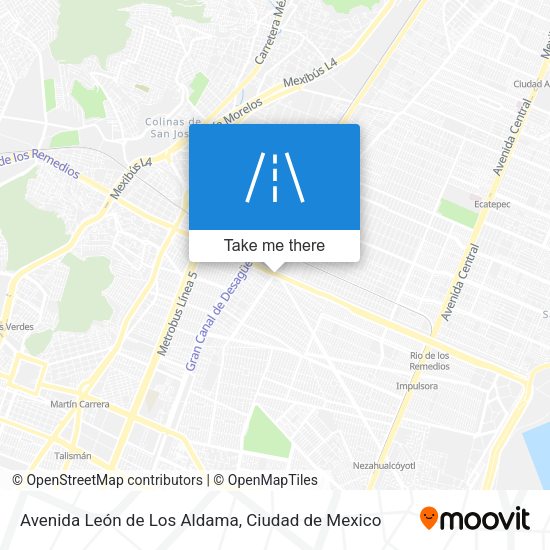 Avenida León de Los Aldama map