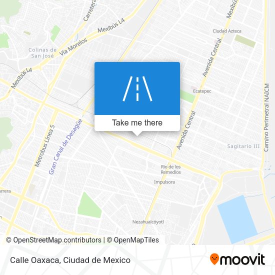 Mapa de Calle Oaxaca