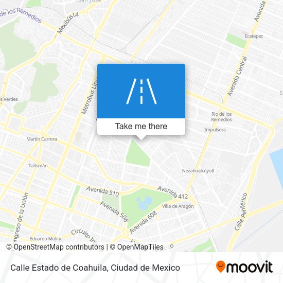 Calle Estado de Coahuila map