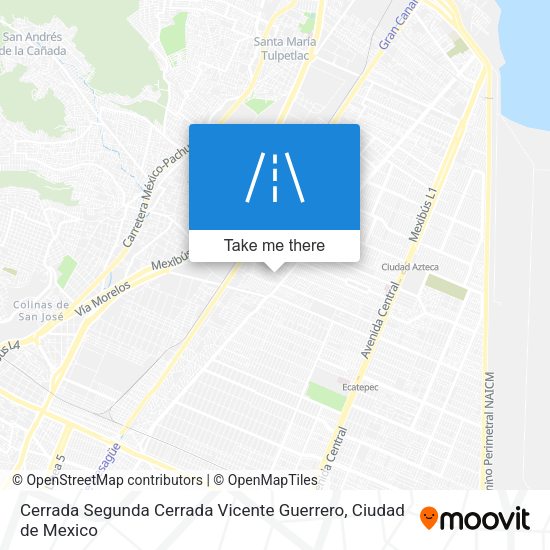 Cerrada Segunda Cerrada Vicente Guerrero map