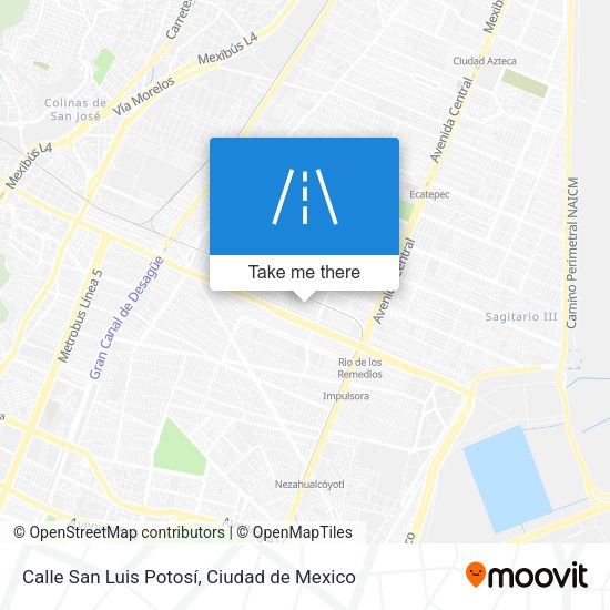 Calle San Luis Potosí map