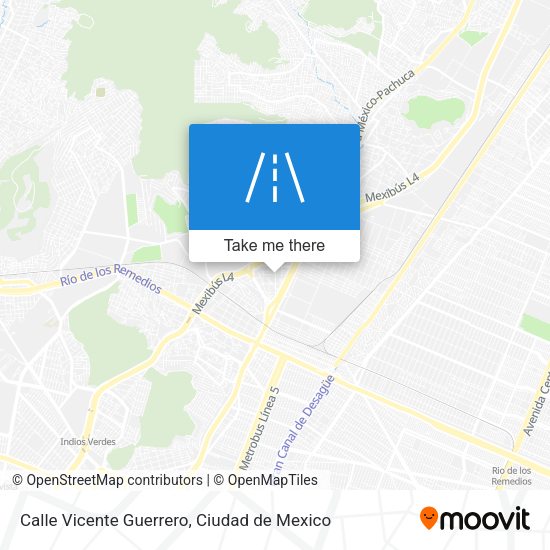 Calle Vicente Guerrero map