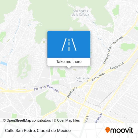 Calle San Pedro map