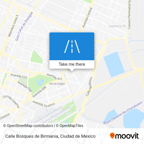 Calle Bosques de Birmania map