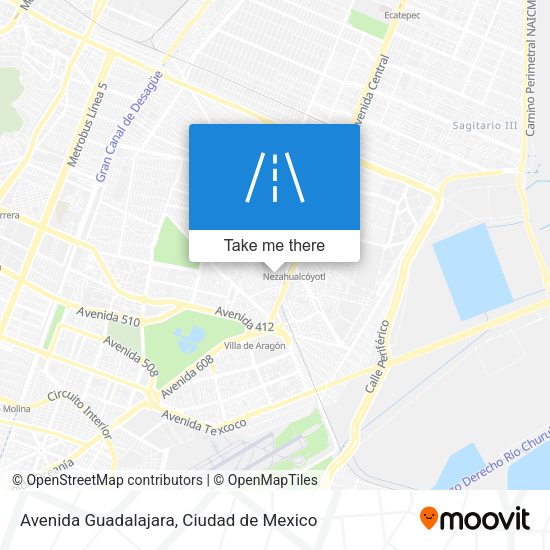 Avenida Guadalajara map