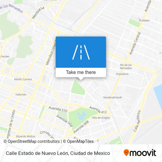 Calle Estado de Nuevo León map