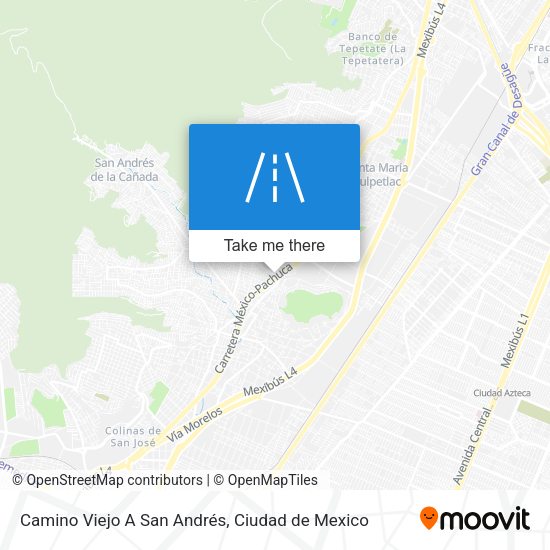 Camino Viejo A San Andrés map