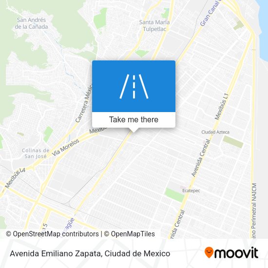 Mapa de Avenida Emiliano Zapata