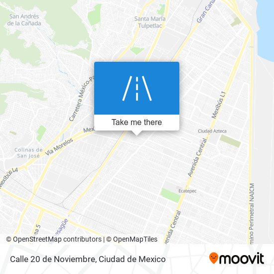 Mapa de Calle 20 de Noviembre