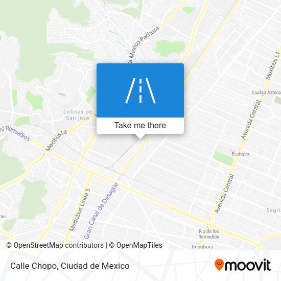 Mapa de Calle Chopo