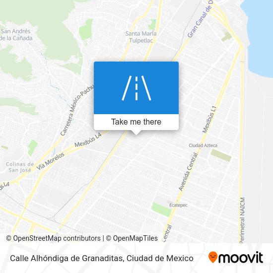 Mapa de Calle Alhóndiga de Granaditas