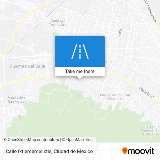 Mapa de Calle Ixtlememelixtle