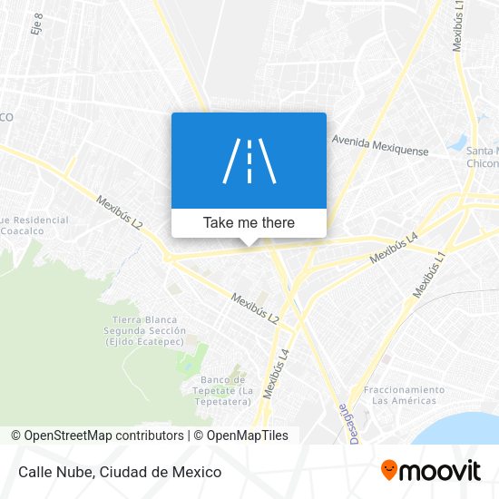 Mapa de Calle Nube