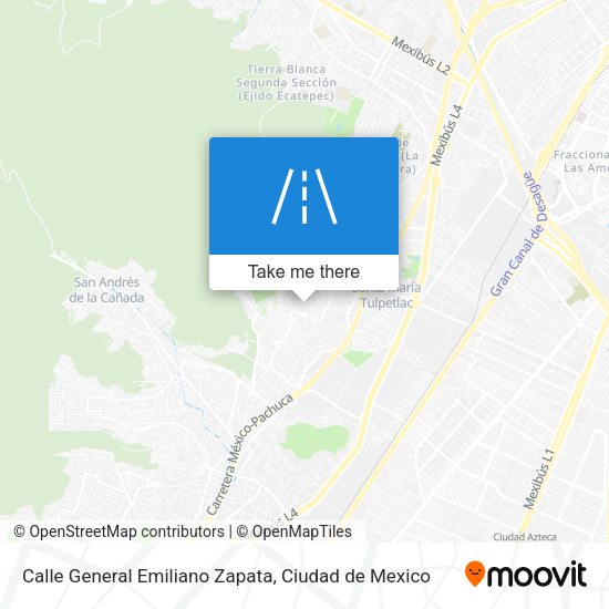Mapa de Calle General Emiliano Zapata