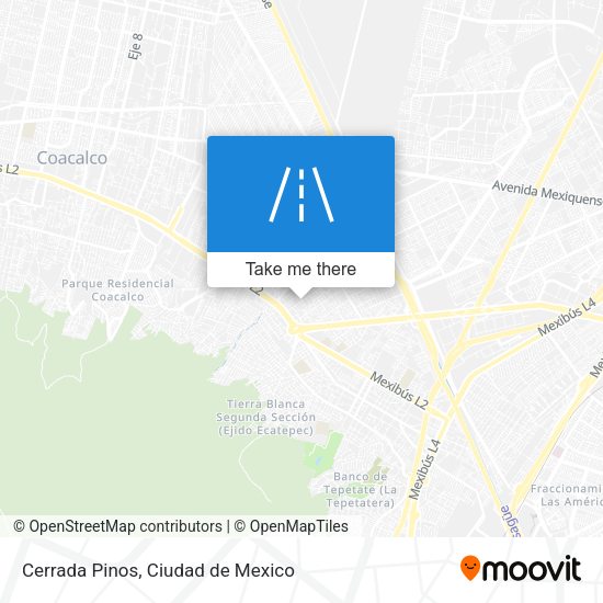 Cerrada Pinos map
