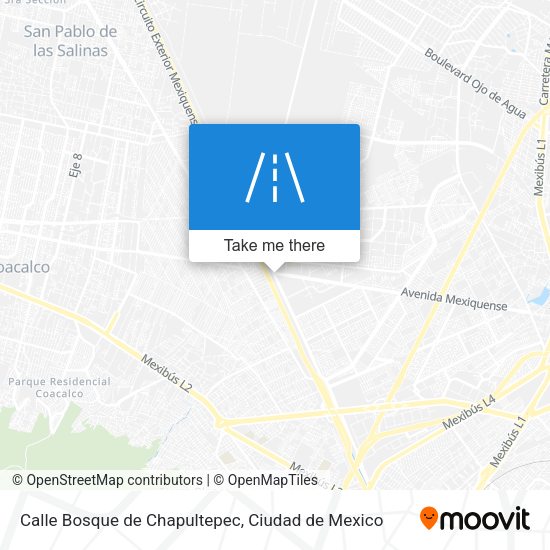 Mapa de Calle Bosque de Chapultepec
