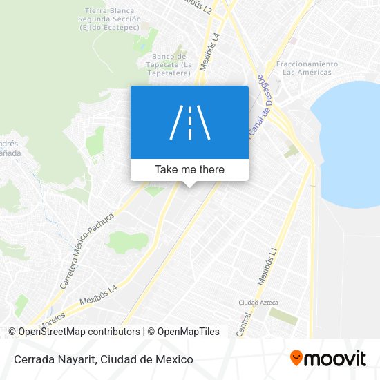 Cerrada Nayarit map