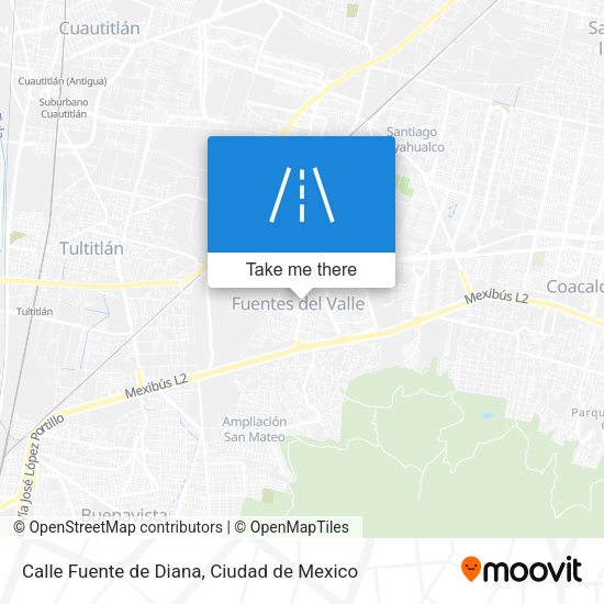 Mapa de Calle Fuente de Diana