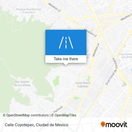 Mapa de Calle Coyotepec