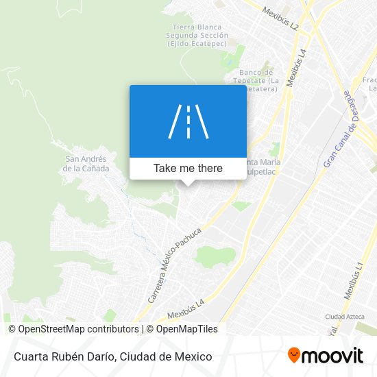 Cuarta Rubén Darío map