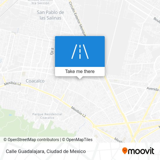 Calle Guadalajara map