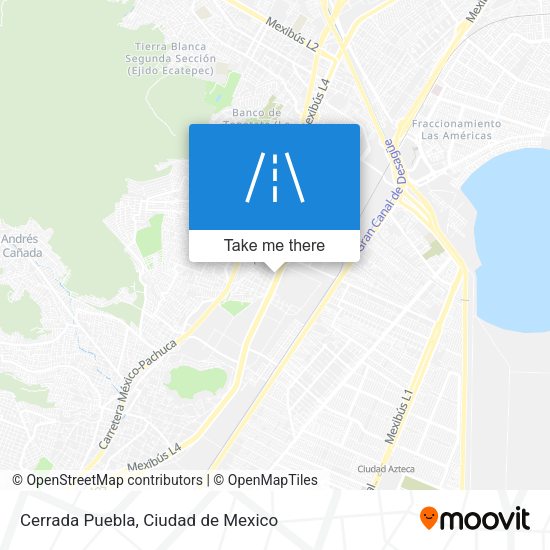 Mapa de Cerrada Puebla