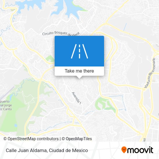 Mapa de Calle Juan Aldama