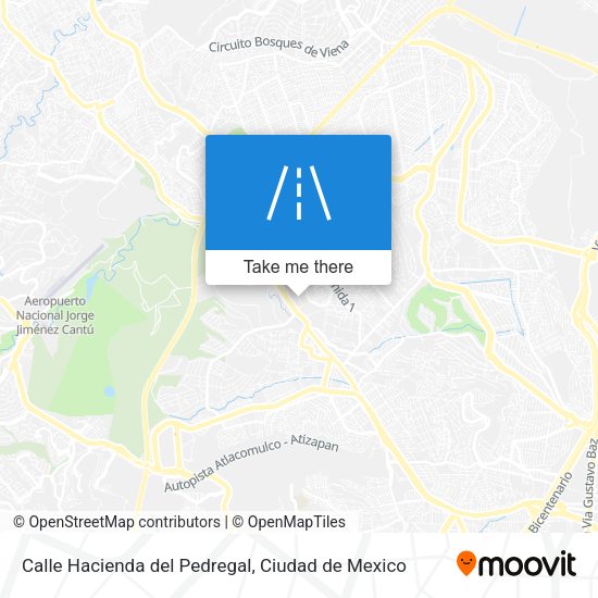 Mapa de Calle Hacienda del Pedregal