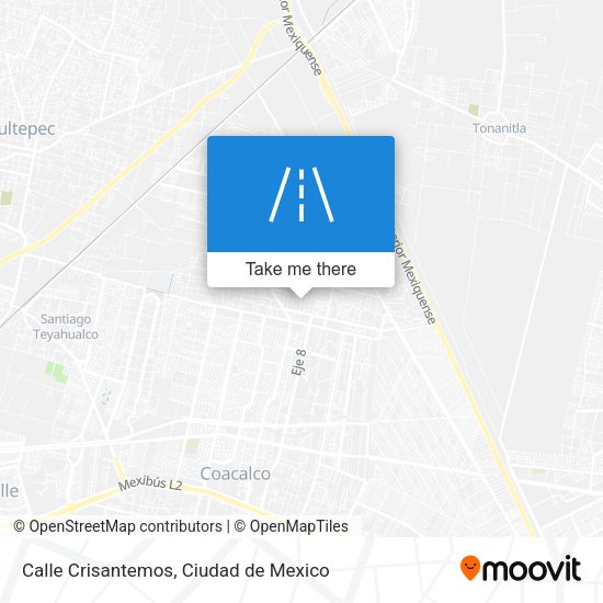 Mapa de Calle Crisantemos