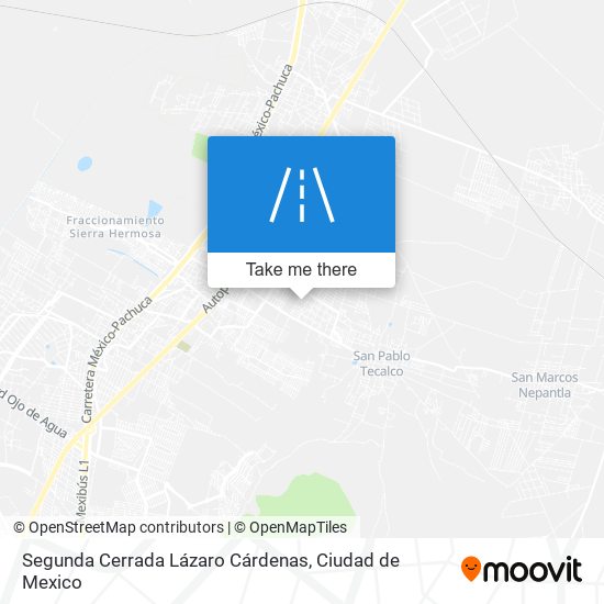 Segunda Cerrada Lázaro Cárdenas map