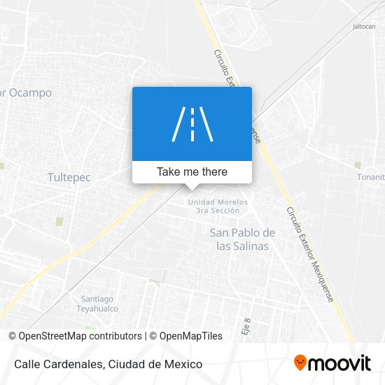 Mapa de Calle Cardenales