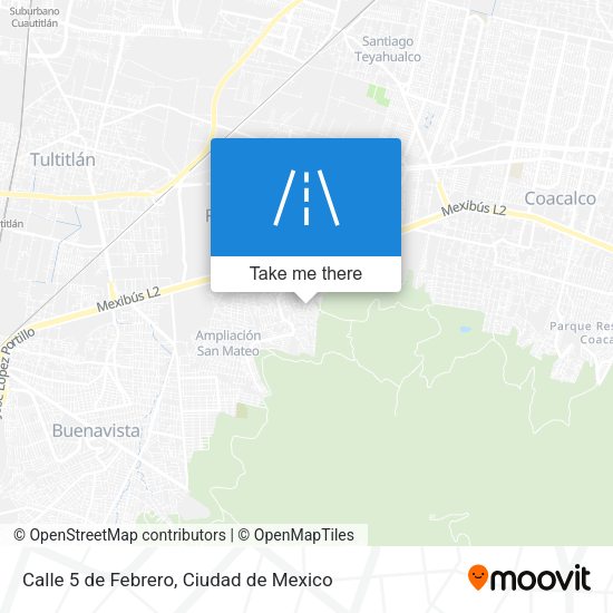 Calle 5 de Febrero map