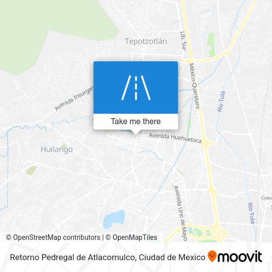 Retorno Pedregal de Atlacomulco map