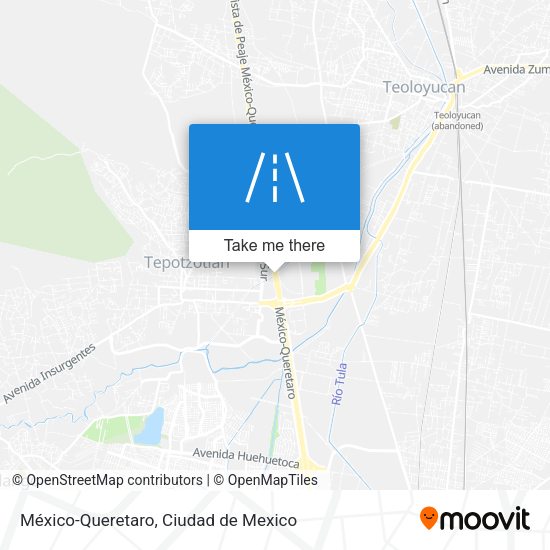 México-Queretaro map