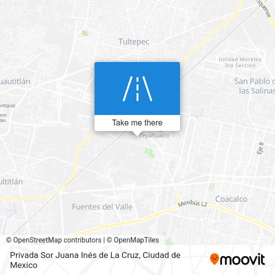Privada Sor Juana Inés de La Cruz map