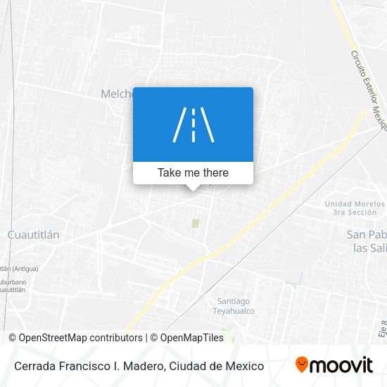 Mapa de Cerrada Francisco I. Madero