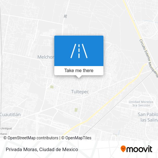 Privada Moras map