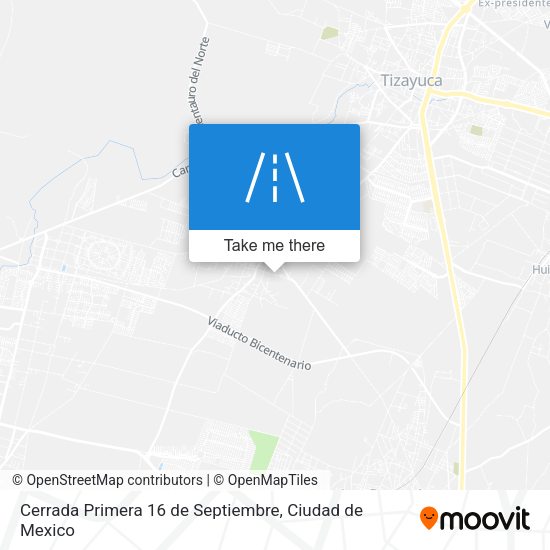 Mapa de Cerrada Primera 16 de Septiembre