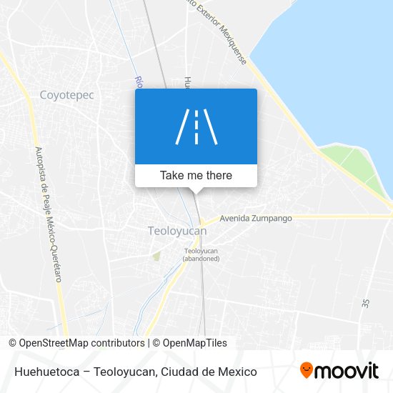 Mapa de Huehuetoca – Teoloyucan