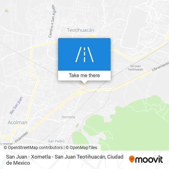 Mapa de San Juan - Xometla - San Juan Teotihuacán