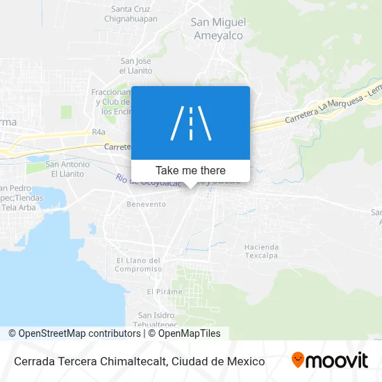 Cerrada Tercera Chimaltecalt map