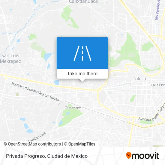 Privada Progreso map
