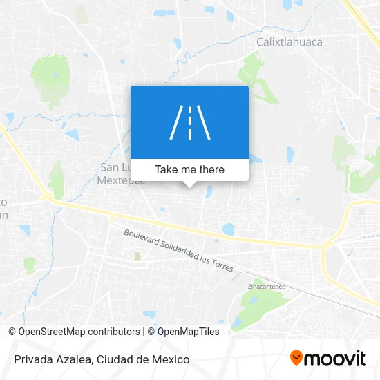 Privada Azalea map