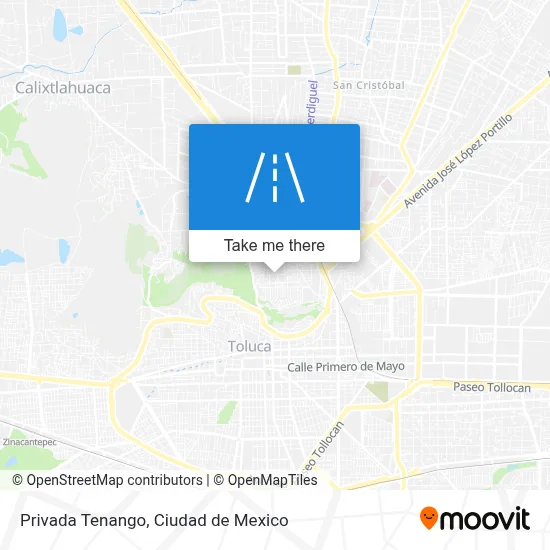 Privada Tenango map