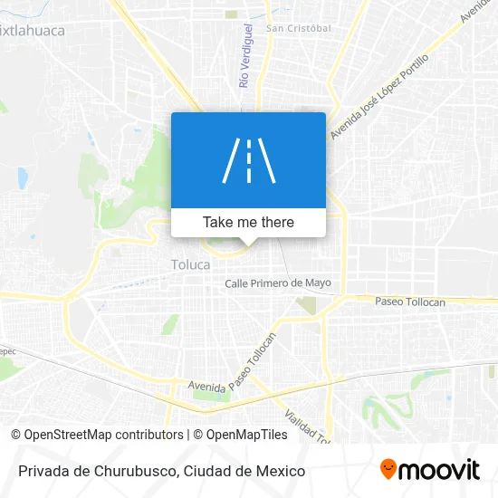 Privada de Churubusco map