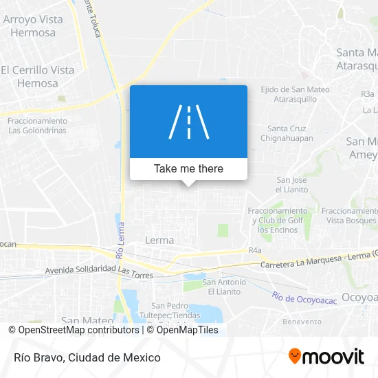 Río Bravo map