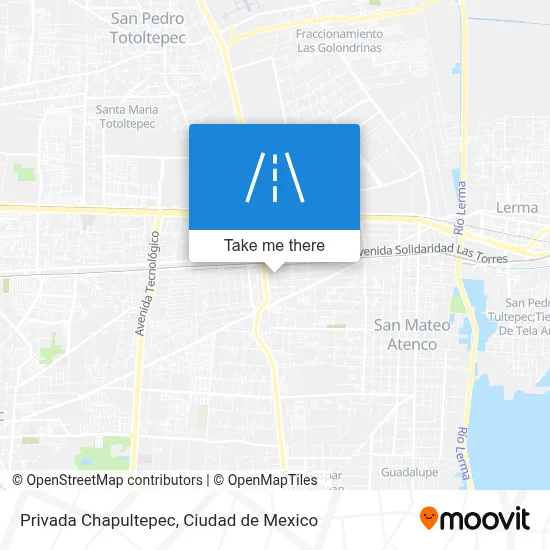 Privada Chapultepec map